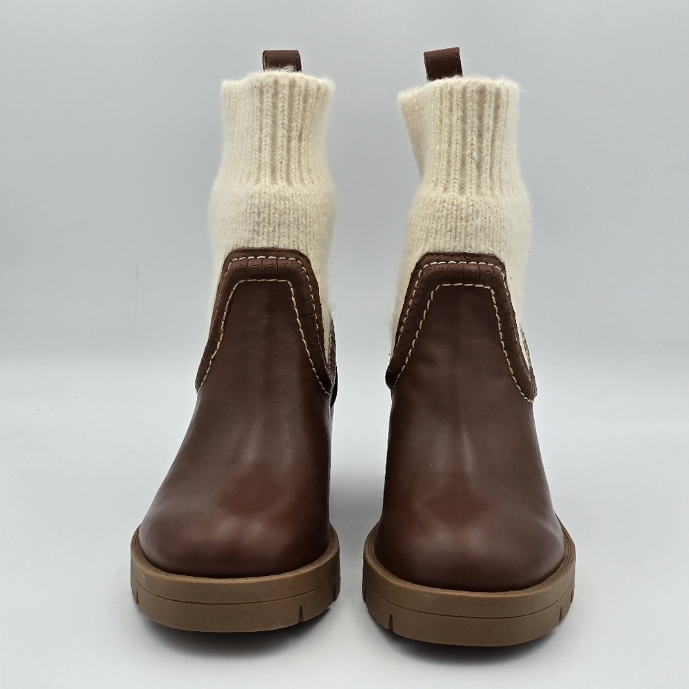 NWOT Nine West Popit Casual Booties, Dark Natural, Women's Size 5 - Picture 5 of 16